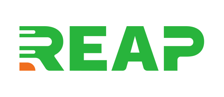 Incorrect: the REAP logo recolored green and orange